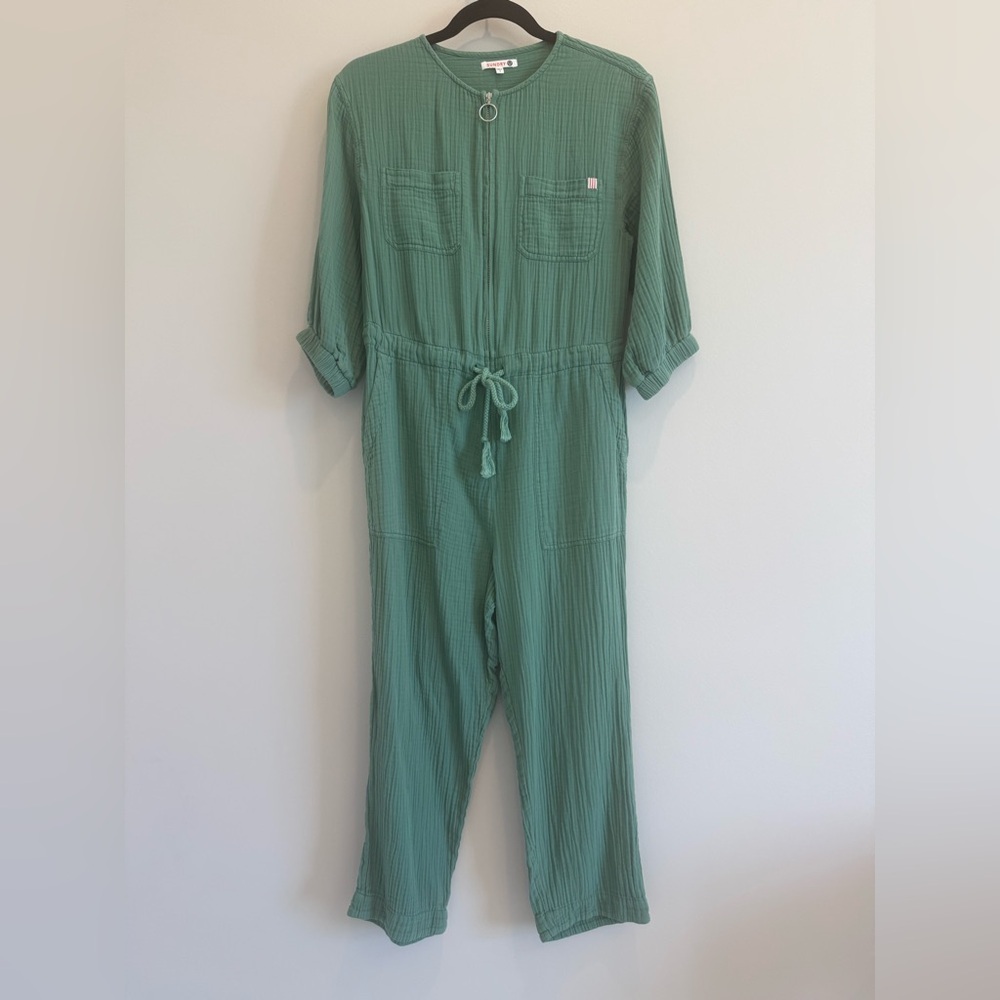 Sundry Cotton Jumpsuit with Drawstring Waist - Picture 2 of 6